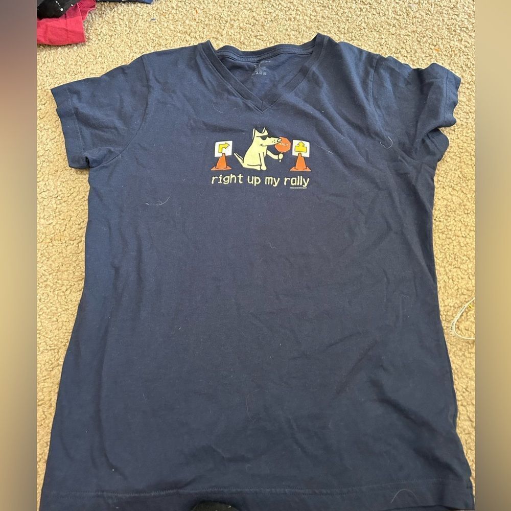 Teddy the Dog Right Up My Rally Tshirt